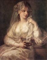 Angelica Kauffmann - Portrait Of A Woman Dressed As Vestal Virgin